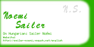 noemi sailer business card